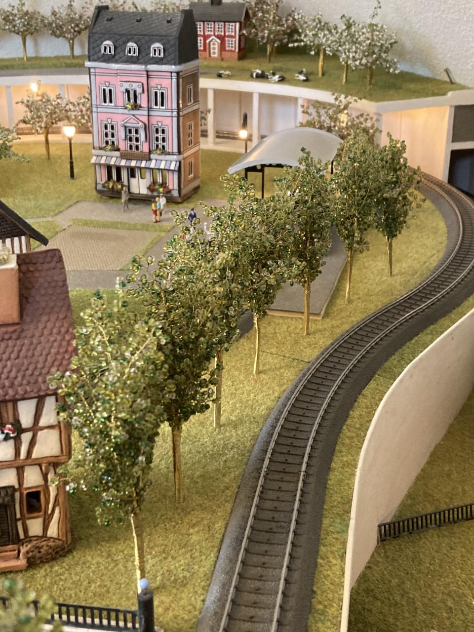 Kralenboompjes op schaal 1:87