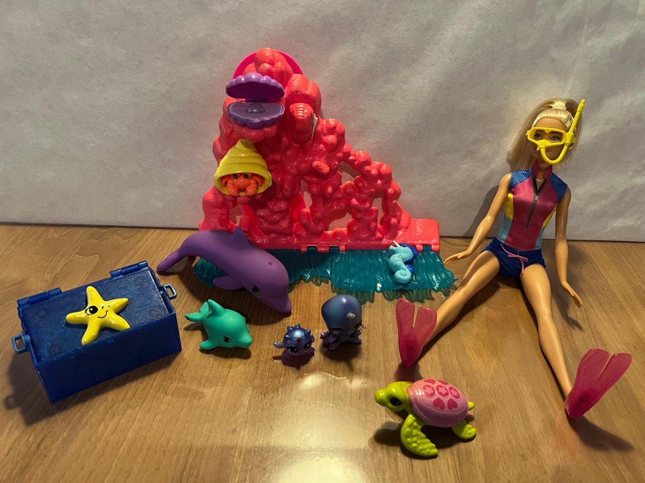 Te koop: Barbie Magische Dolfijn Speelset Oceaanschat