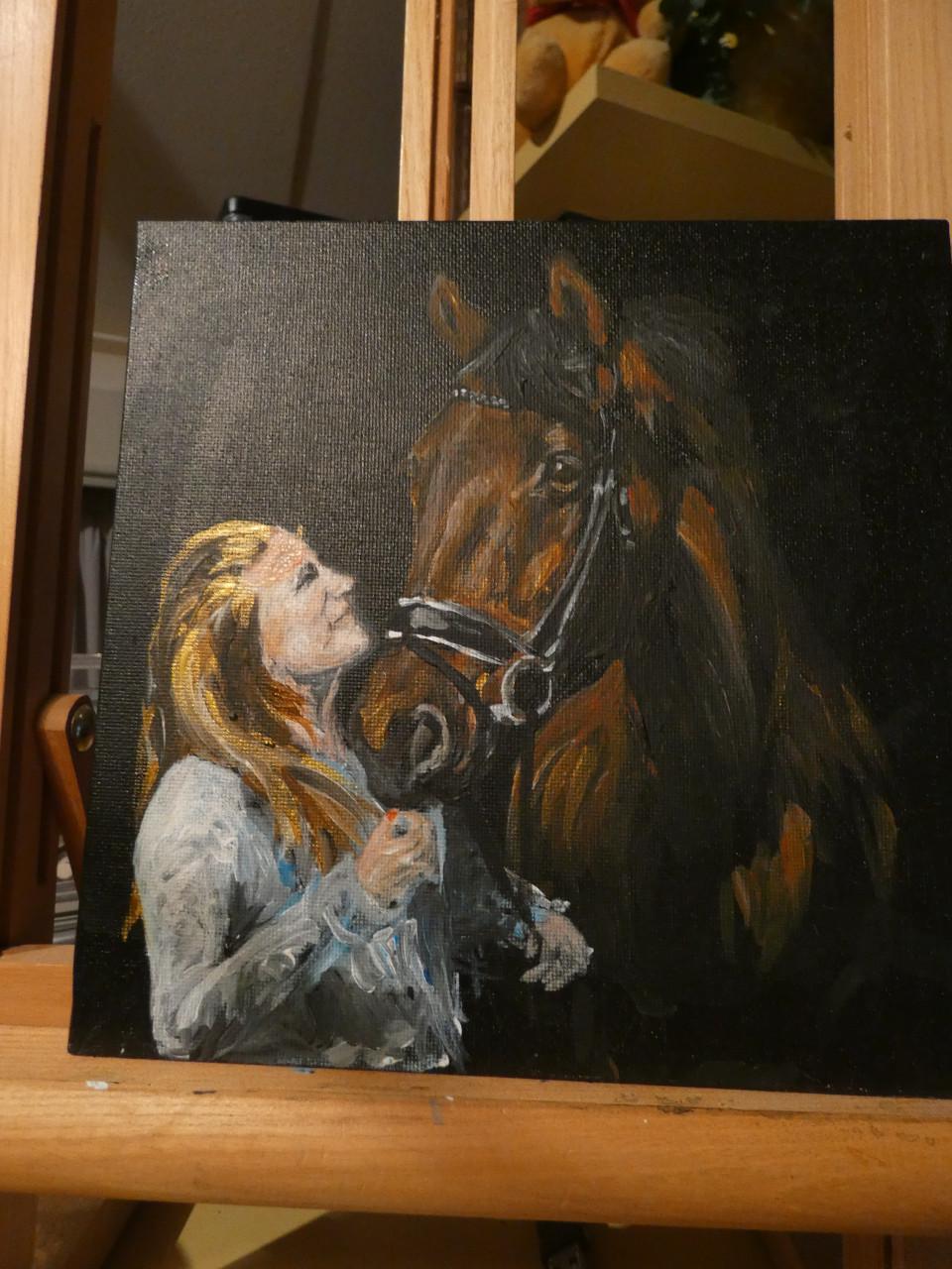 Aanbieding februari - schilderij van je paard of pony vanaf € 50,00