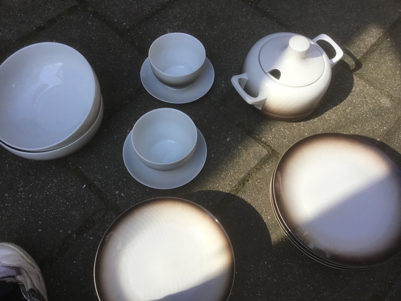 A gedeelte van een servies
