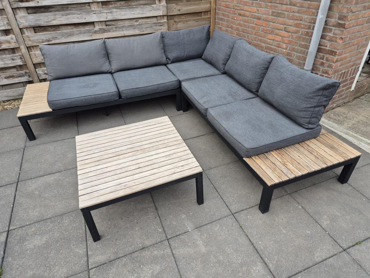 Aluminium Loungeset 246 x 246 cm (Bezorging mogelijk)