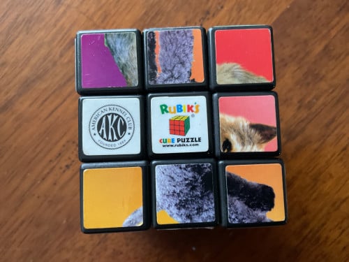 Rubick’s puzzel en boekje met uitleg.
