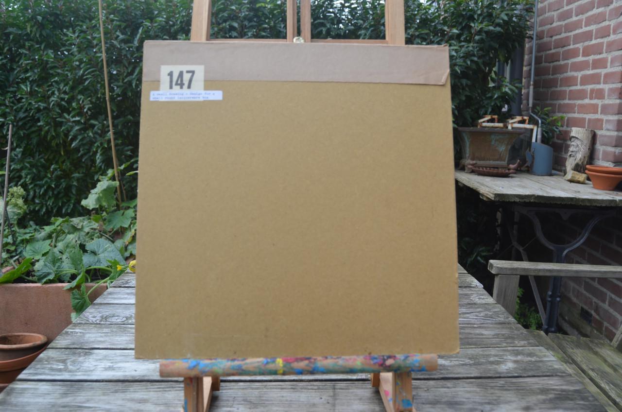 Schitterende oude Japanse tekeningen in passe-partout (3)