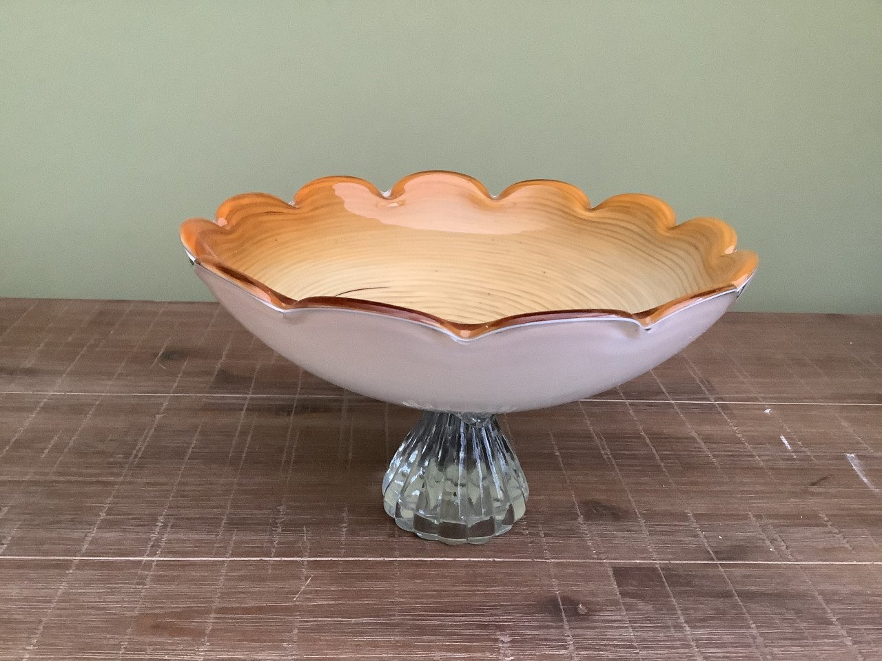 Glazen schaal (3 verschillende lagen glas)