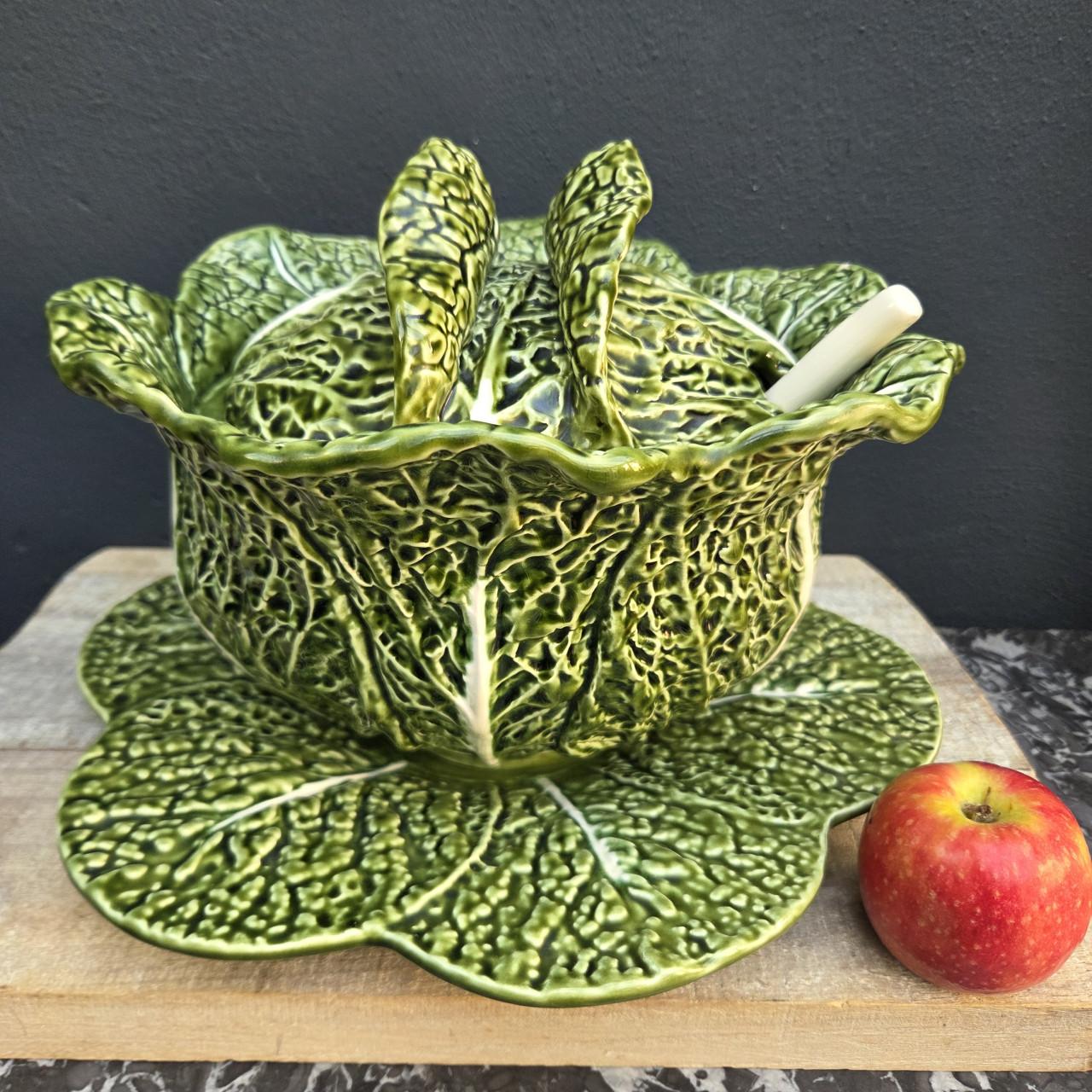 XXL koolterrine met schotel en lepel