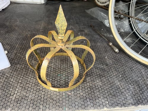Deco kroon, goud kleur