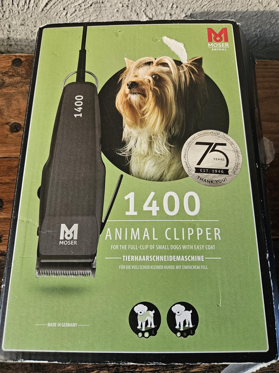 Zgan Moser 1400, honden of katten tondeuse