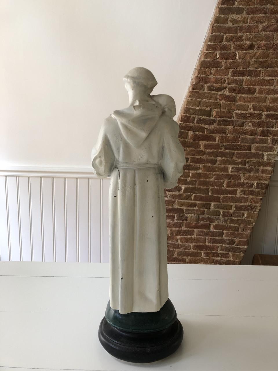 Mooi oud brocante heilig sint Antonius beeld