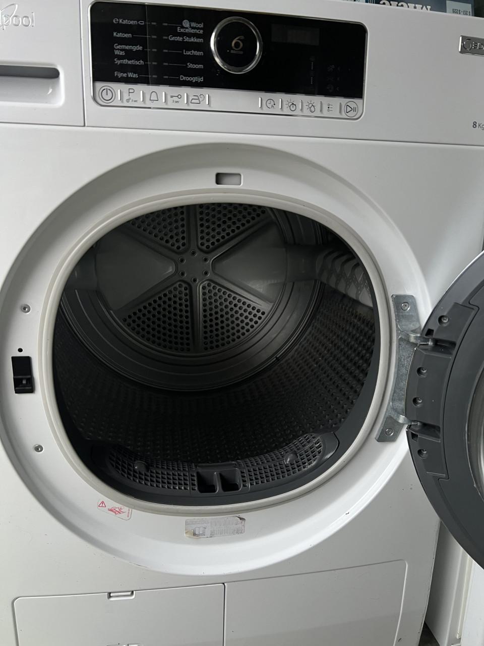 Warmtepomp Droger 8 kg. Energieklasse A++