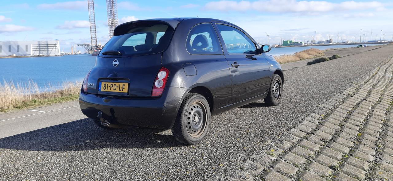 Nissan Micra 1.2 80PK Apk 2027 Airco,Stuurbr,CV,Ond Boekje Zwart metallic