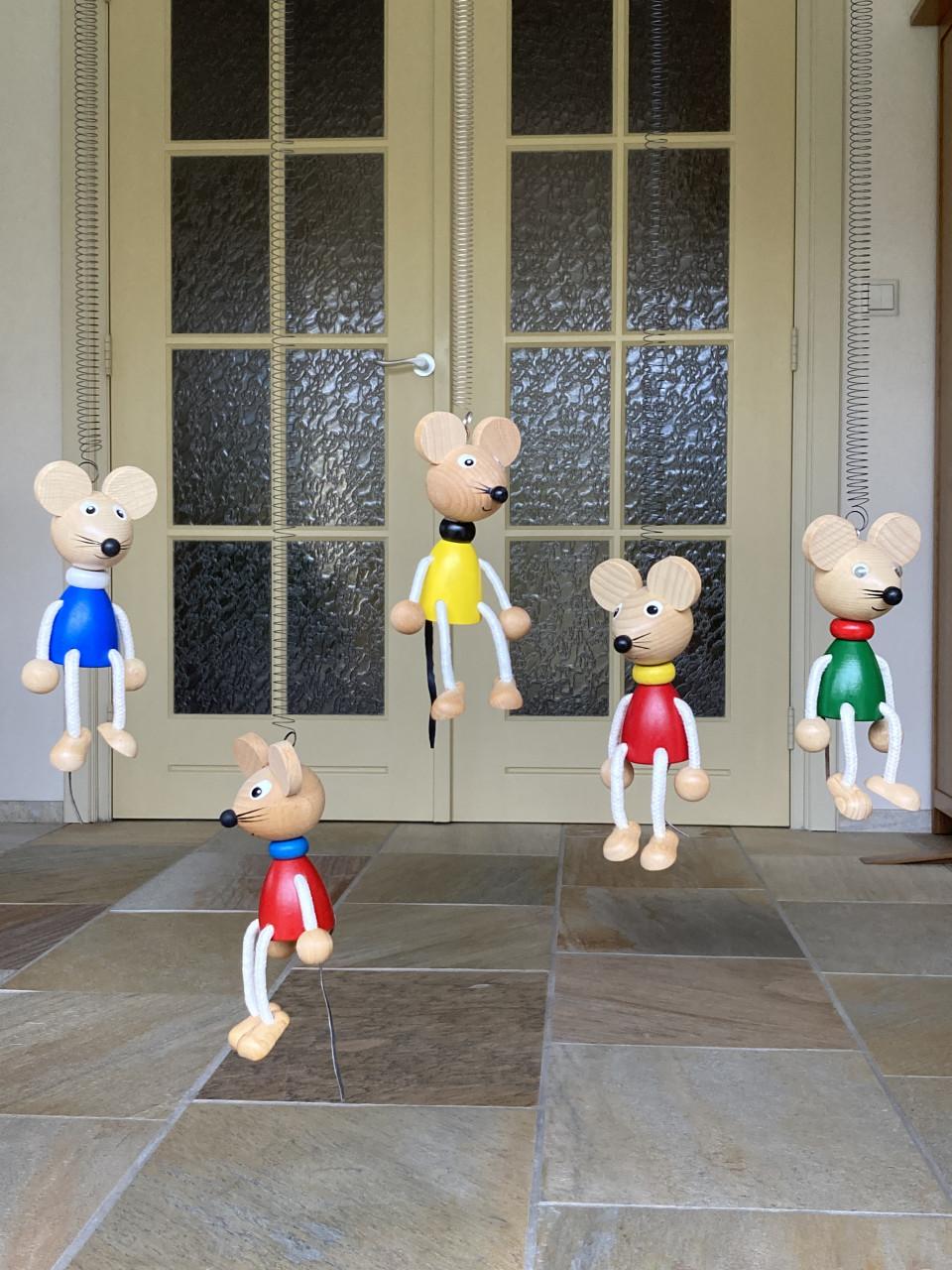 5 muizen aan trekveer