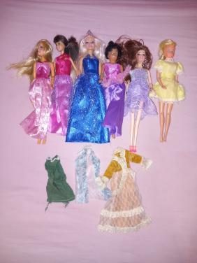 6 barbies
