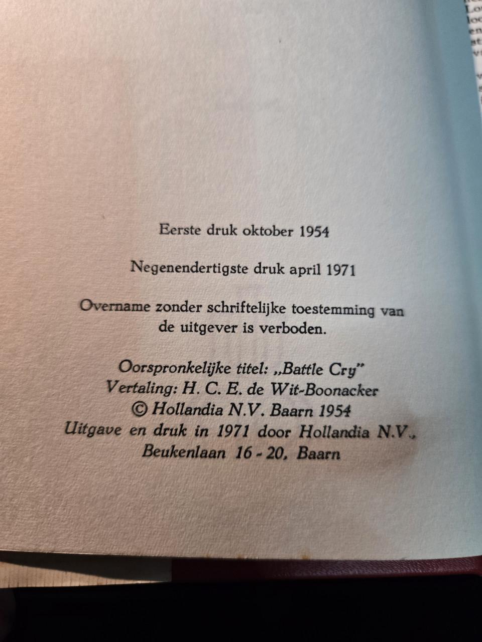Boek: Gezworen kameraden van Leon Uris 1971