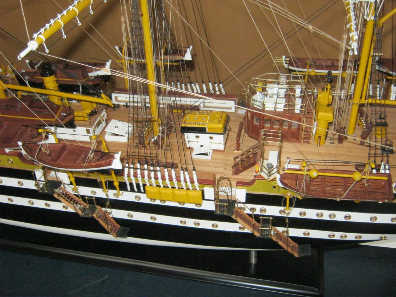 Scheepsmodel. AMERICO VESPUCCI.