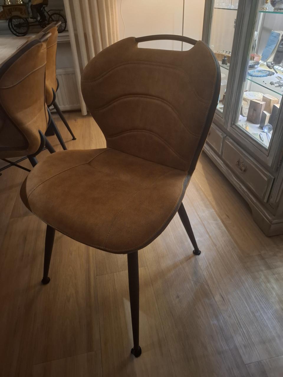 Prachtige eetkamertafel en 6 stoelen