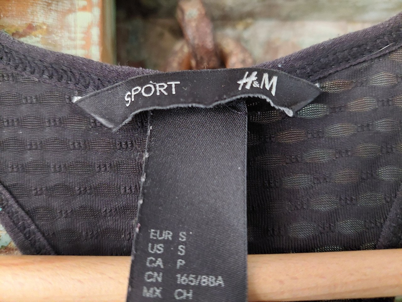 Zwart halter sporttop H&M maat small