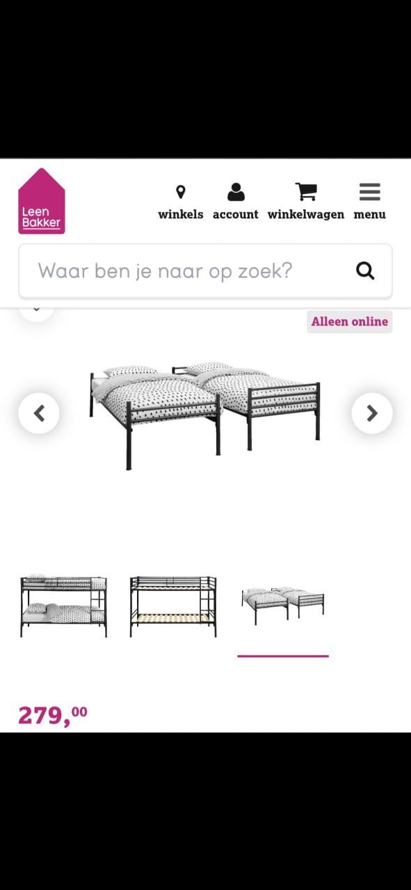 Nieuw stapelbed