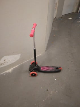Stepje met 3 wieltjes