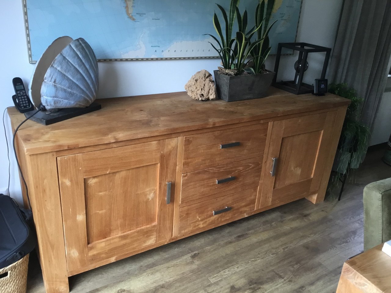 Massief teakhouten dressoir