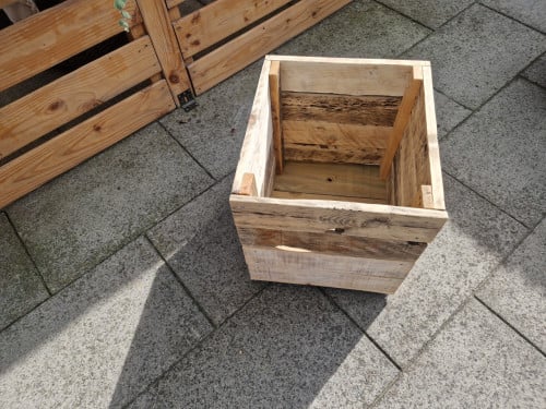 Houten plantenbak