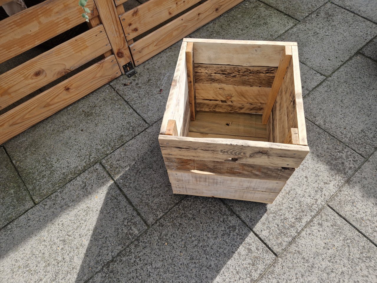 Houten plantenbak