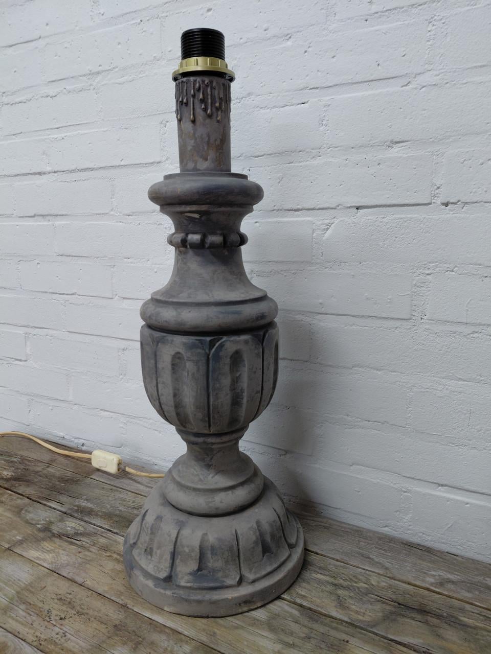 Landelijke houten Tafellamp.