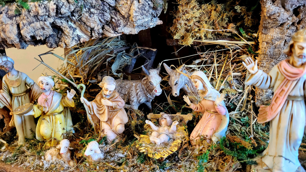 Vintage kerststal