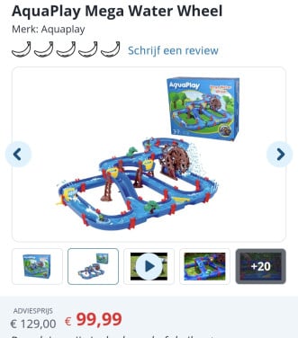 Aquaplay waterbaan