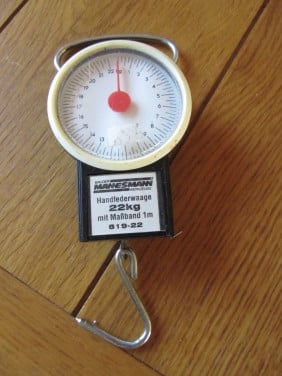 Hand weegschaal tot 22 kg