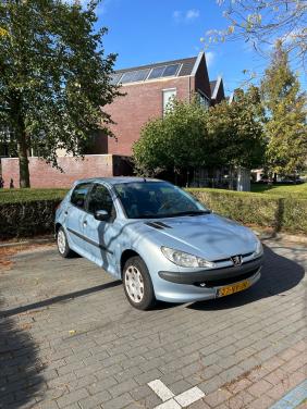 Peugeot 206 1.4i 5-Deurs licht blauw/grijs