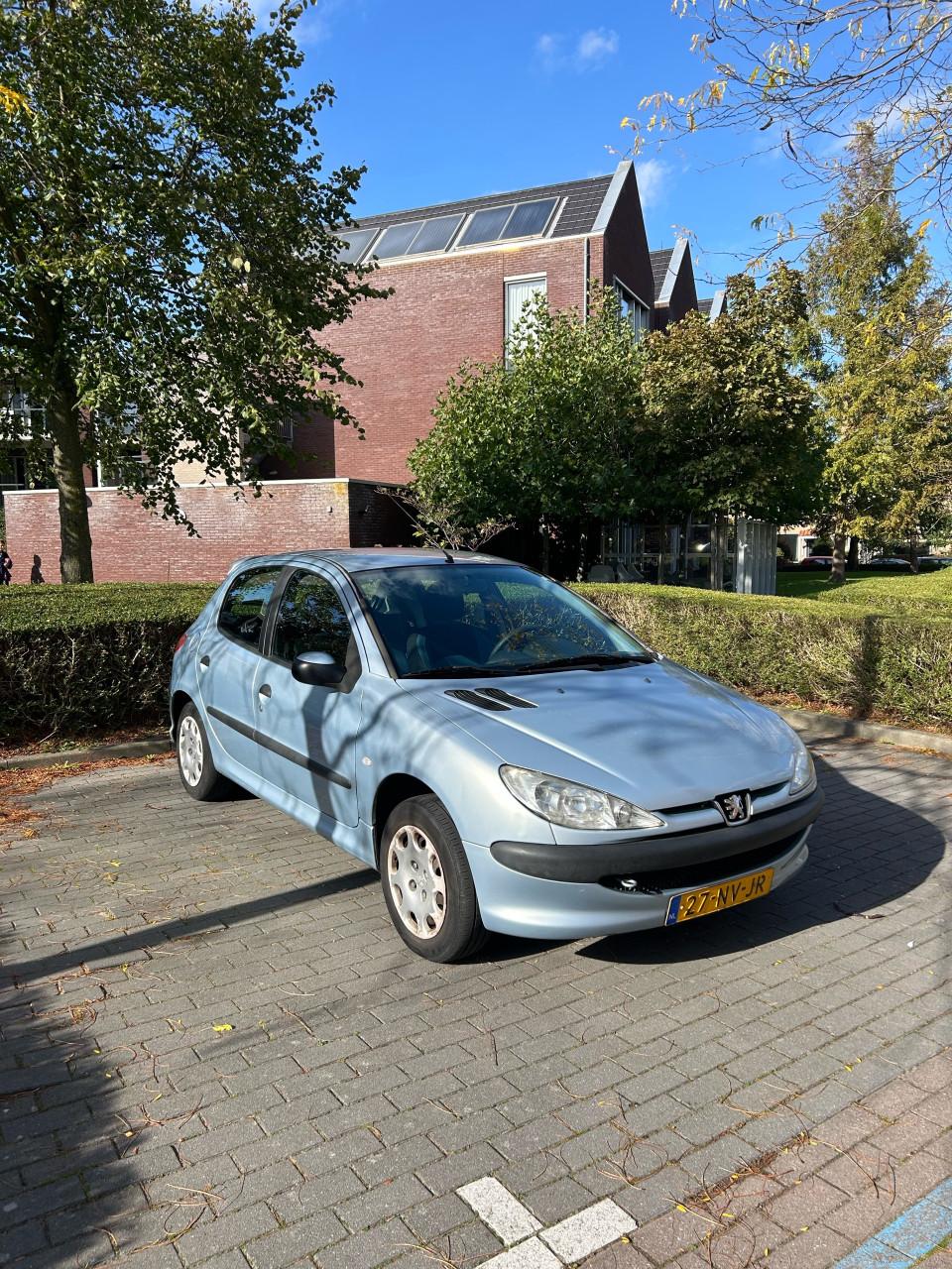 Peugeot 206 1.4i 5-Deurs licht blauw/grijs