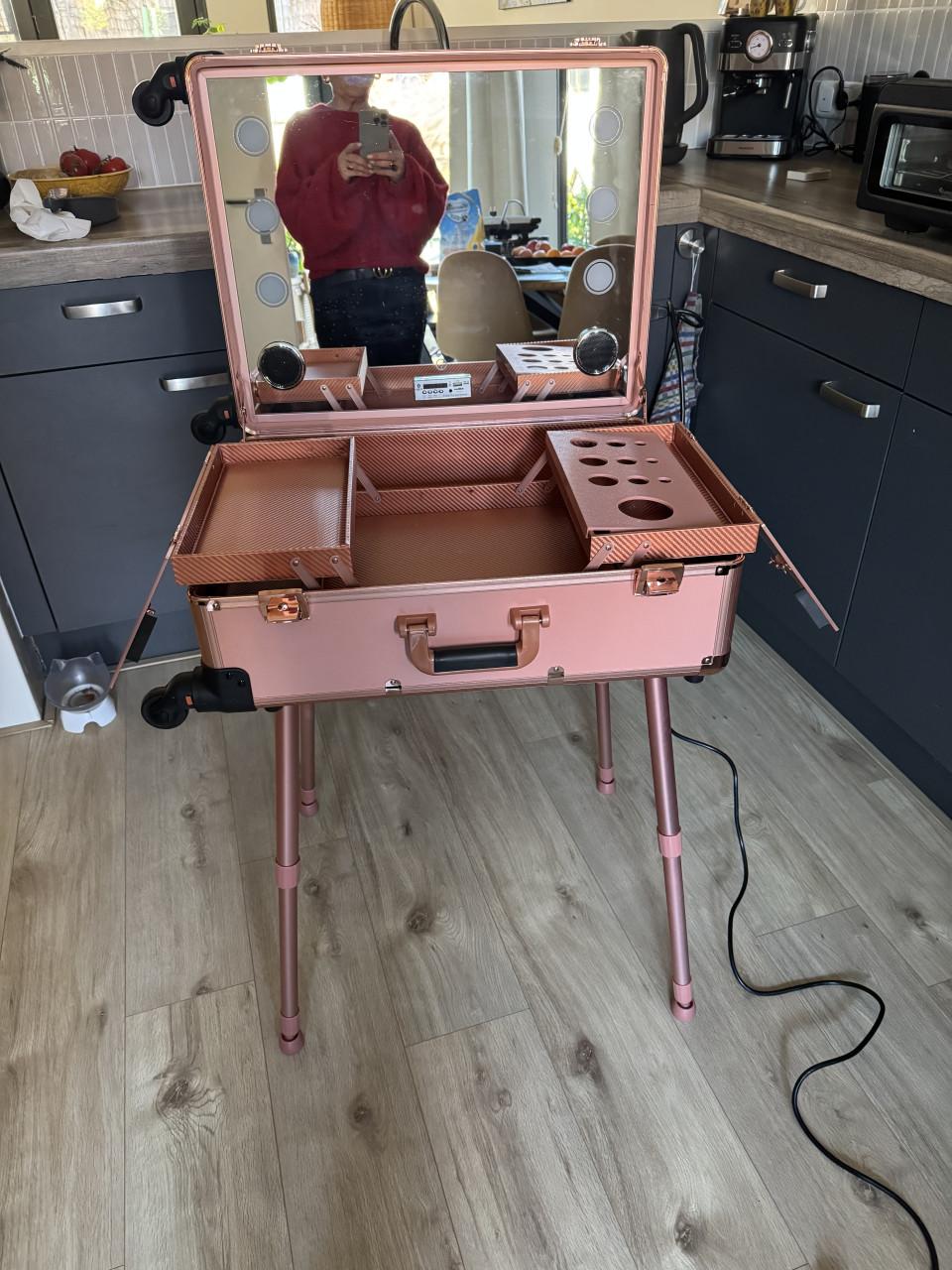 Mobiele Visagiekoffer/kaptafel