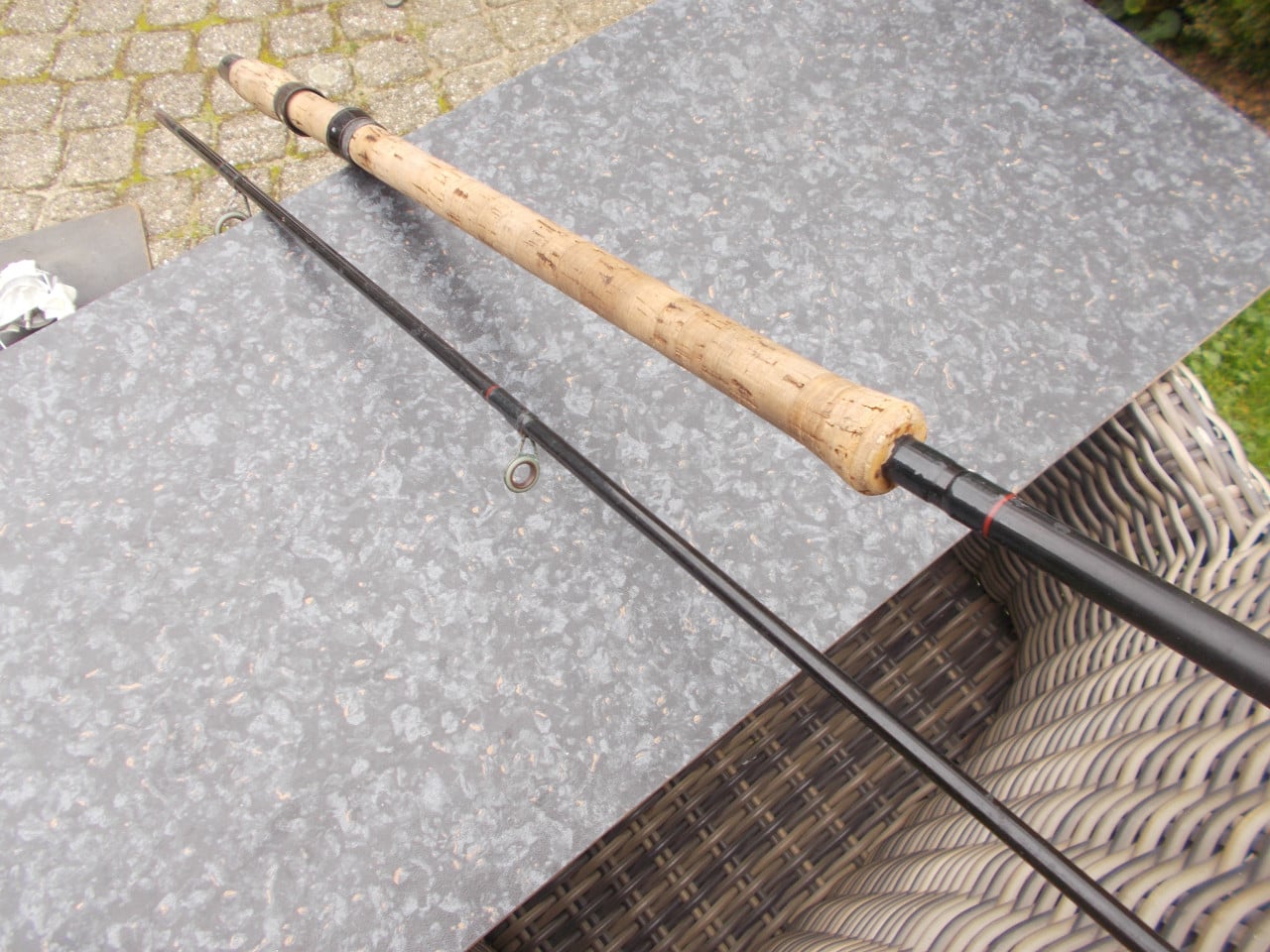 Snoekbaarshengel, tweedelig , lengte 240 cm