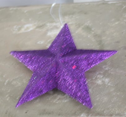 Kunststof ster hanger