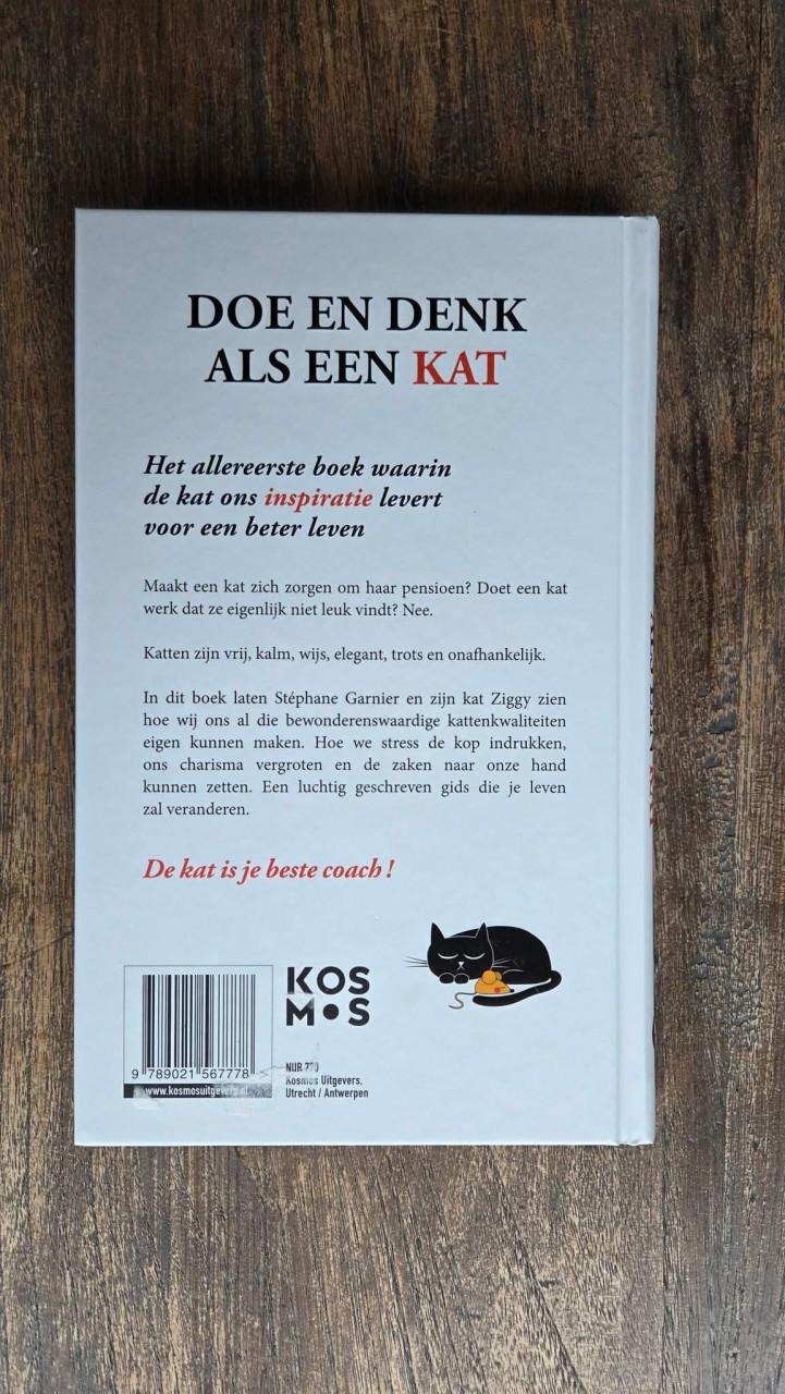 🐈 Leuk boekje ' Doe en denk als een kat' van Stephane Garnier.