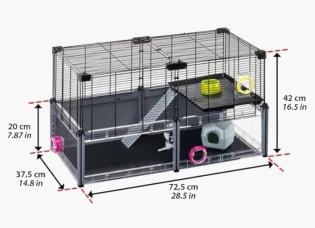 Zeer leuke complete hamsterkooi