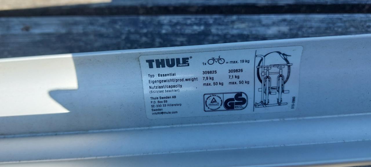 Thule fietsendrager voor 2 fietsen voor camper of caravan