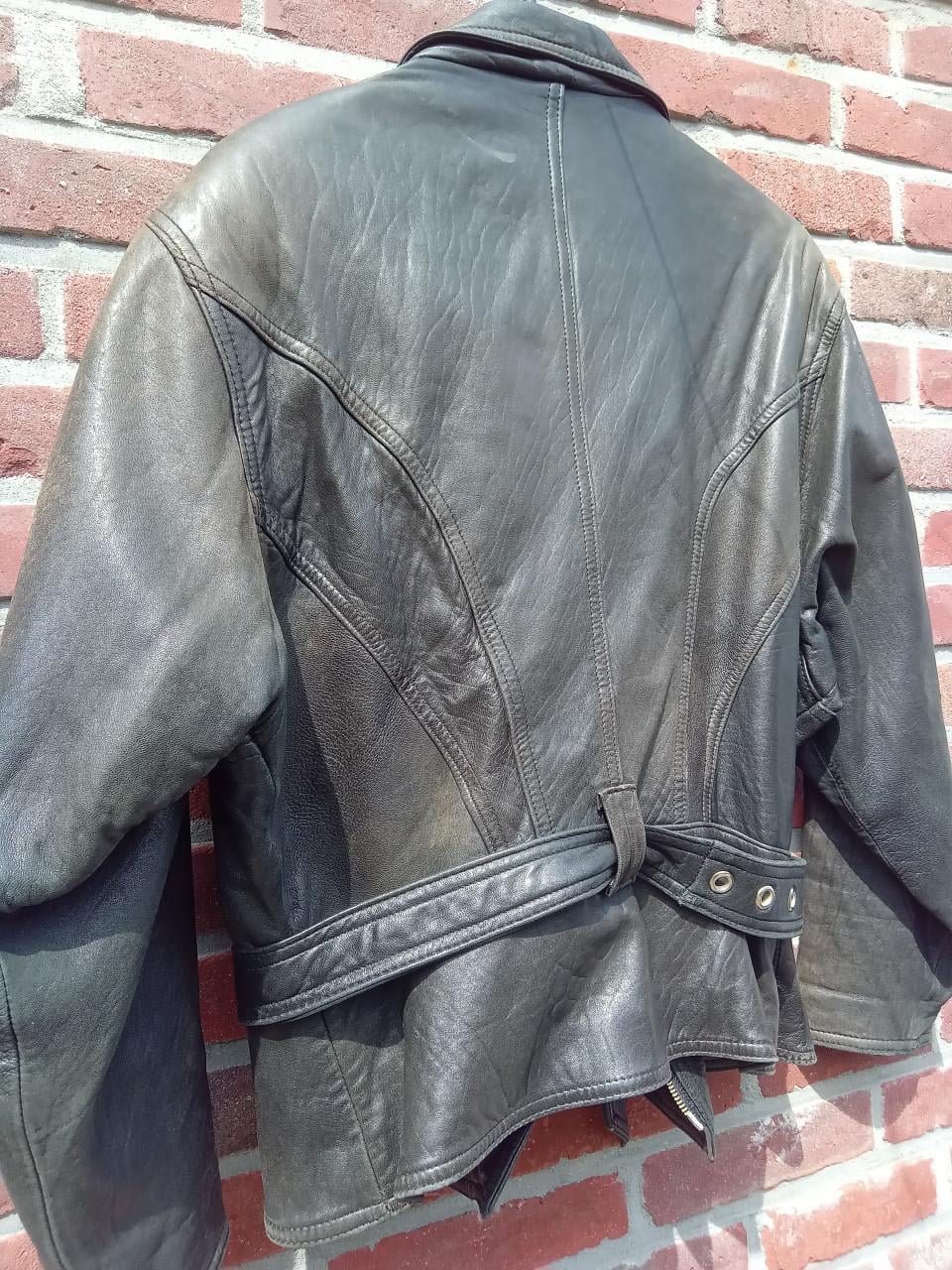 Biker jasje/ vintage leather jacket