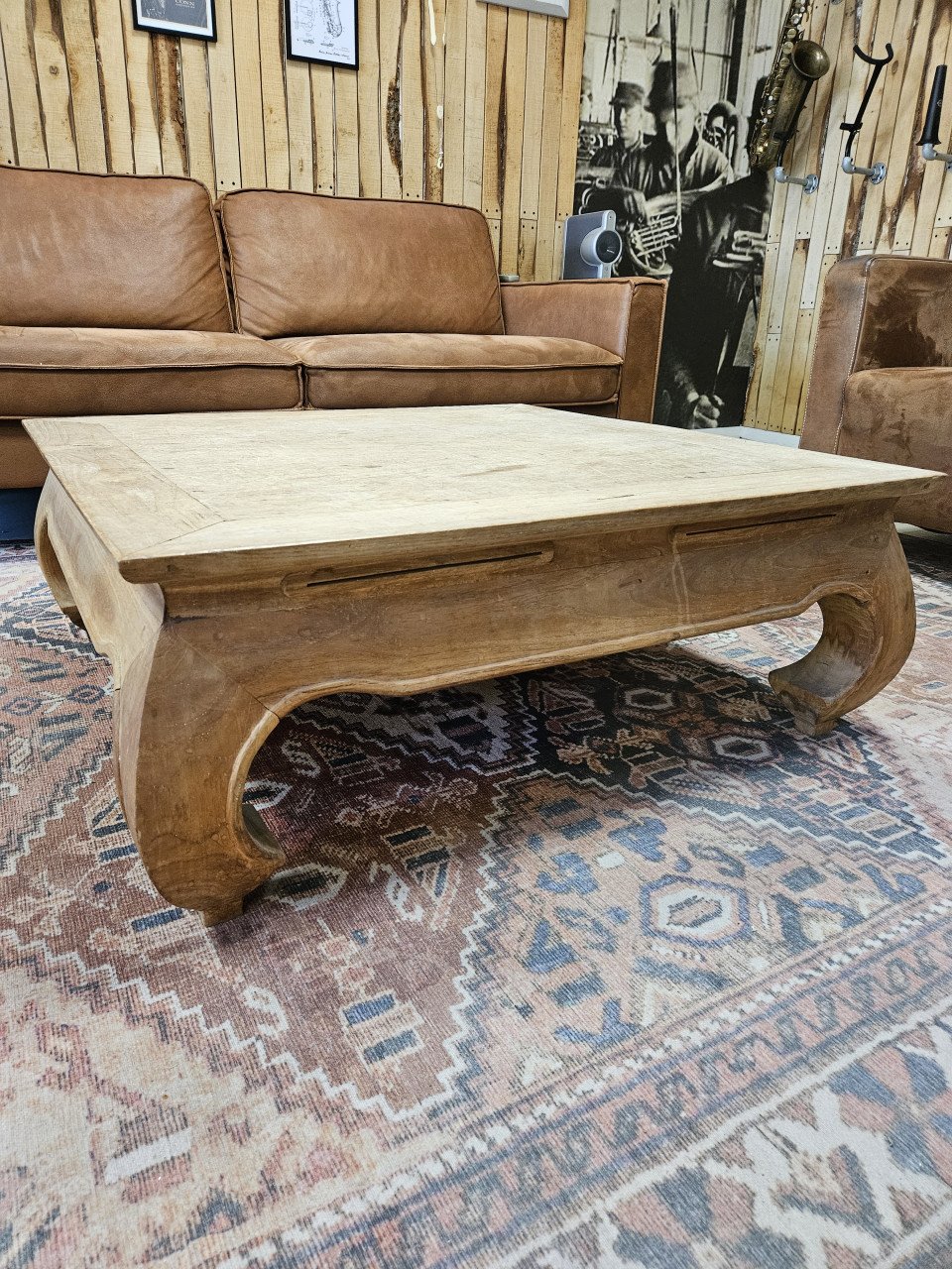 Teakhouten salontafel