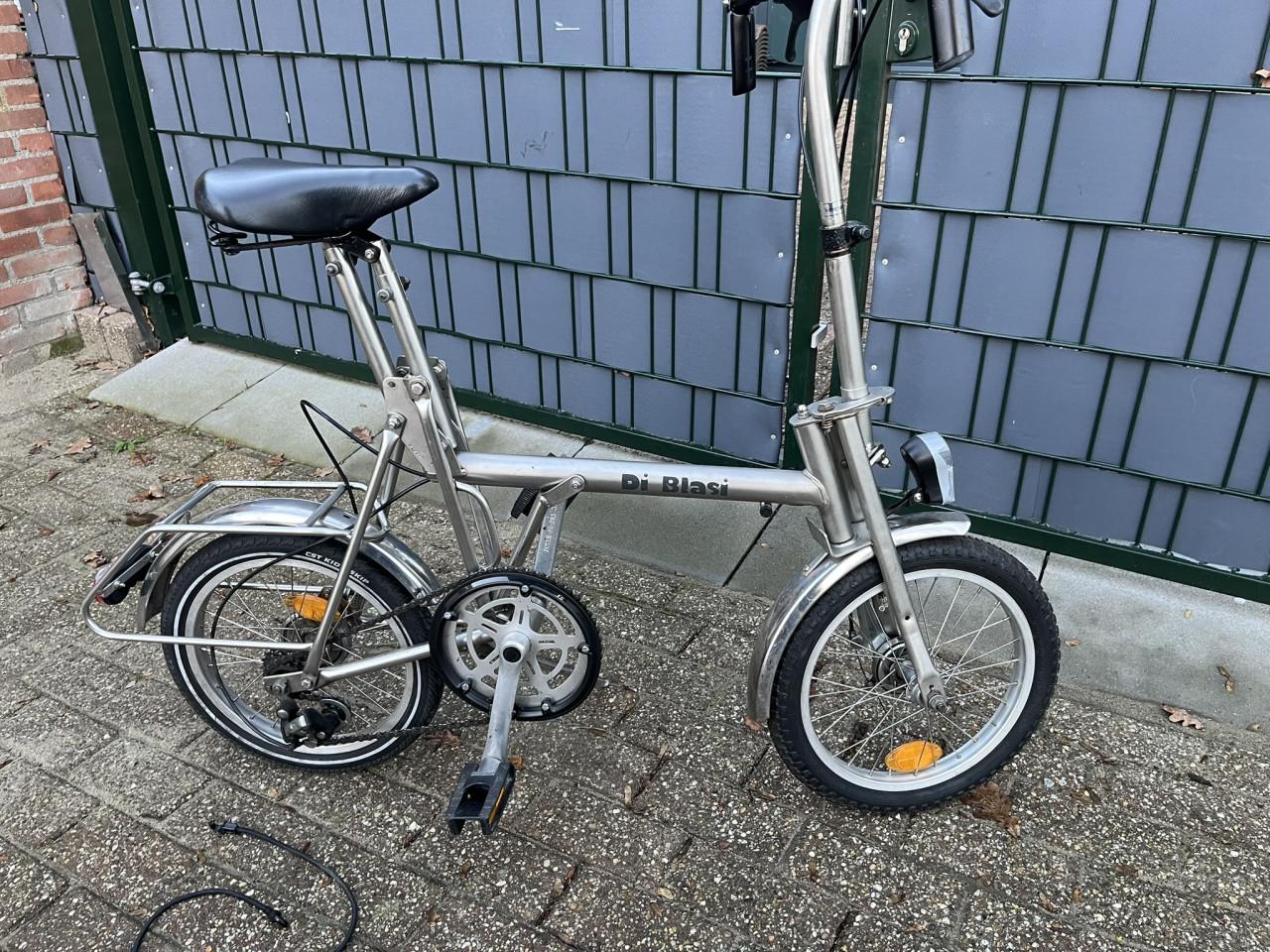 2 Vouwfietsen RVS Di Blasi R4S met opbergtas