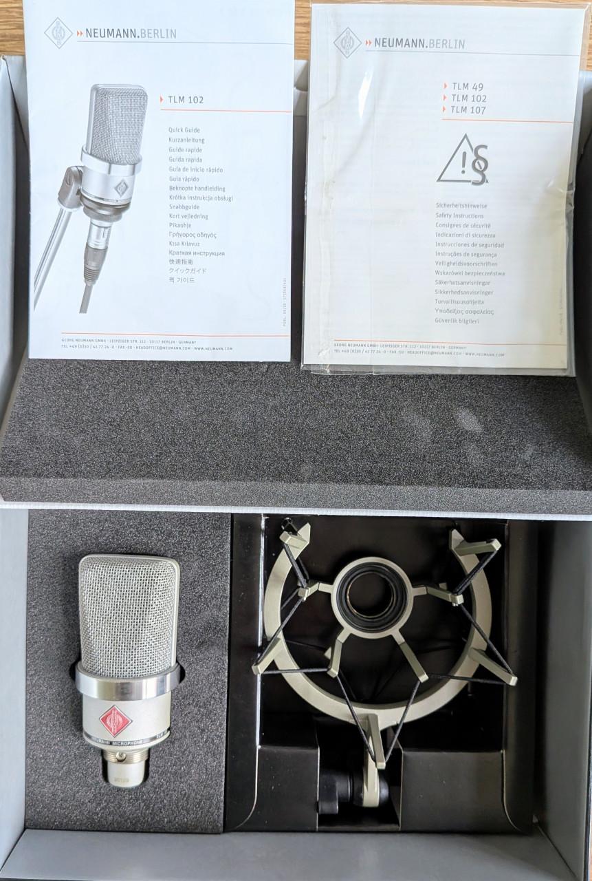 Neumann TLM 102 condensator studio microfoon + shock mount
