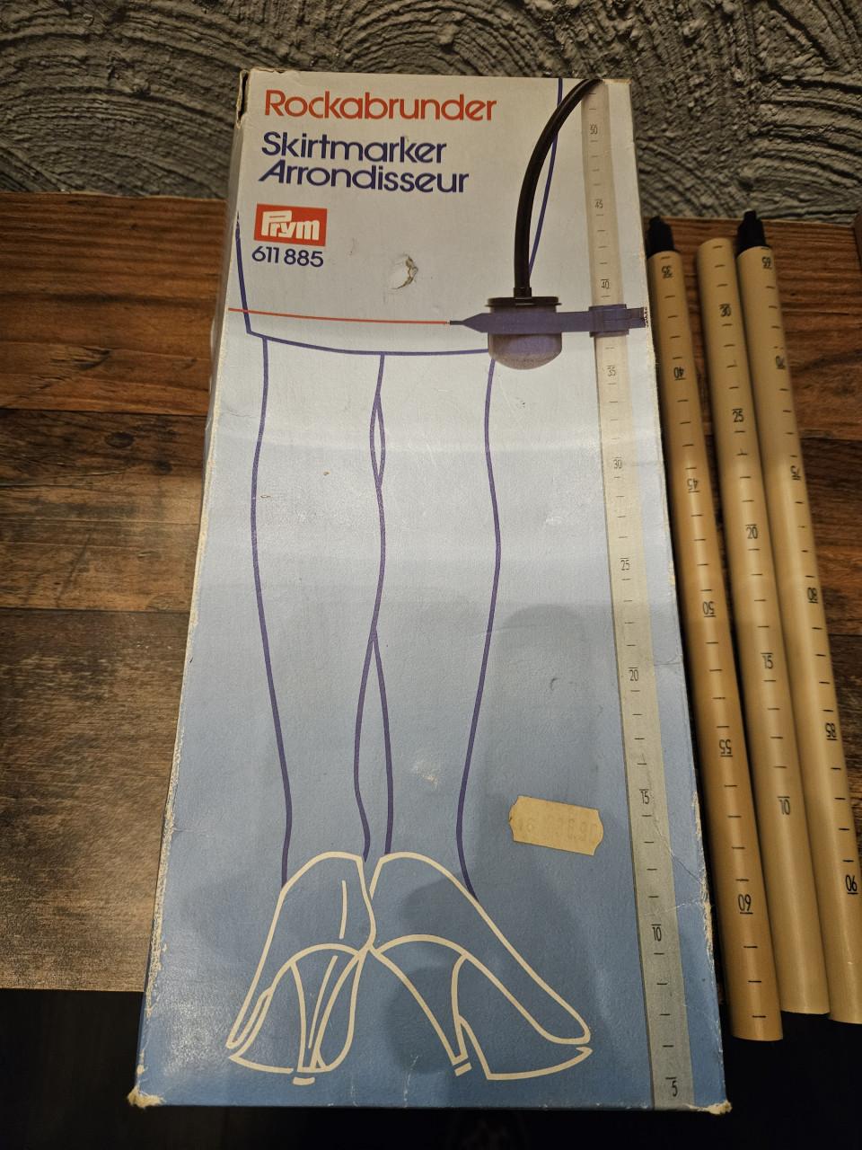 Vintage Duitse prym Rokkenmarker Rockafronder Skirtmarker