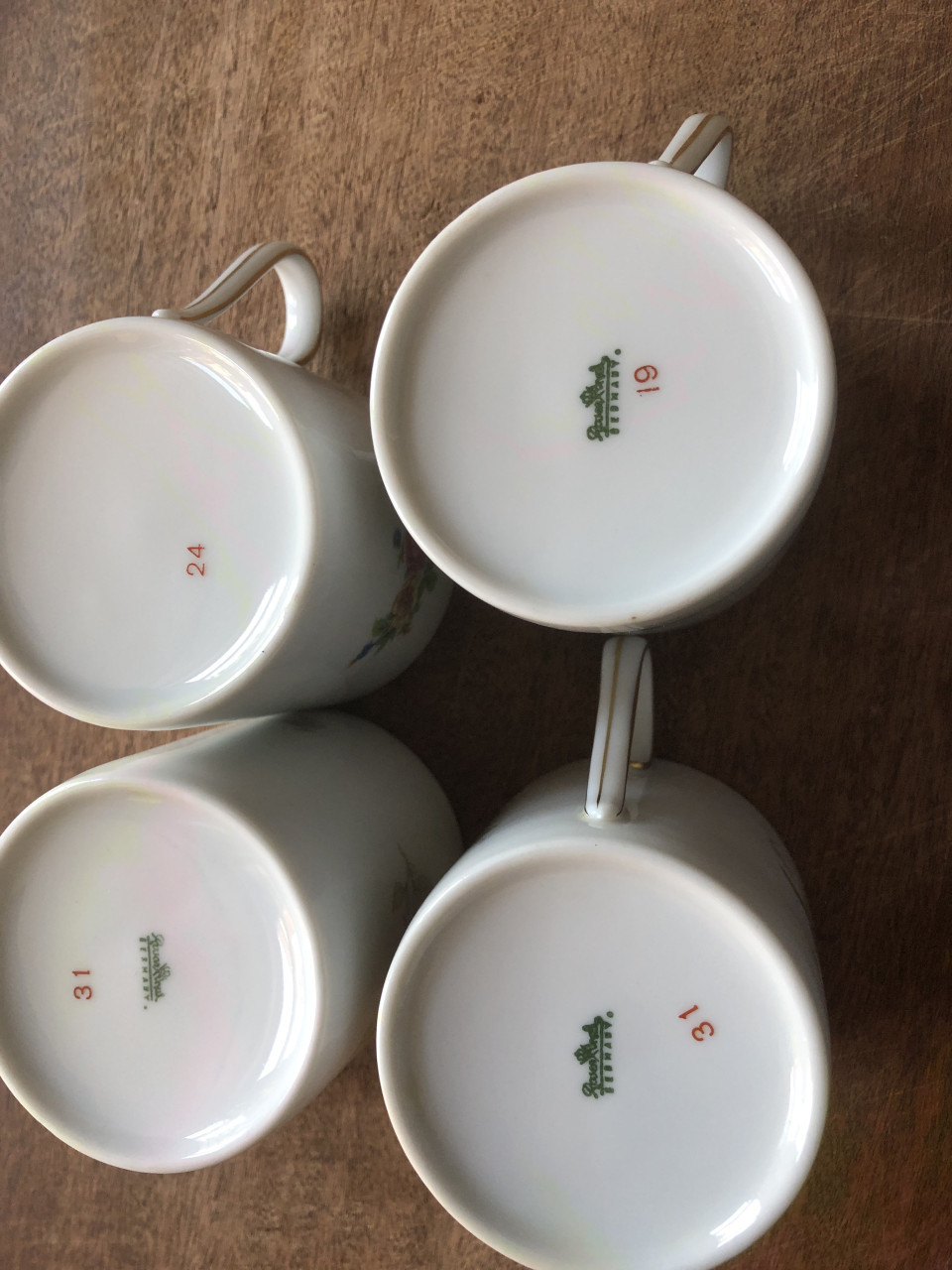 4 Porceleinen Rosenthal Germany kop en schotels samen voor 5 eur