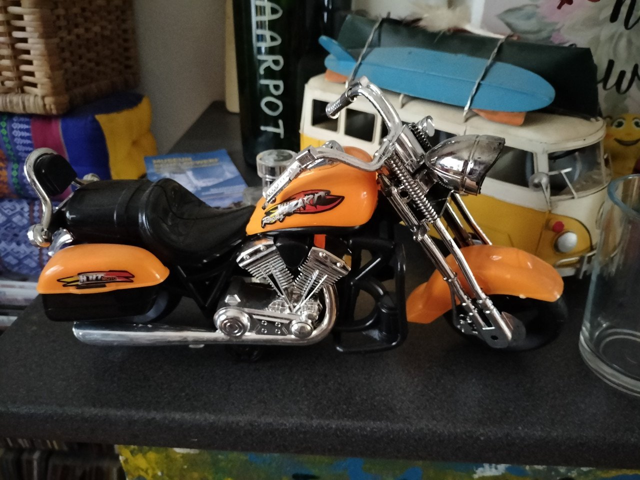 Plastic Harley motor