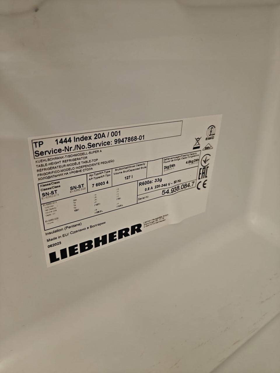 Liebherr TP 1444 koelkast + vriesvak