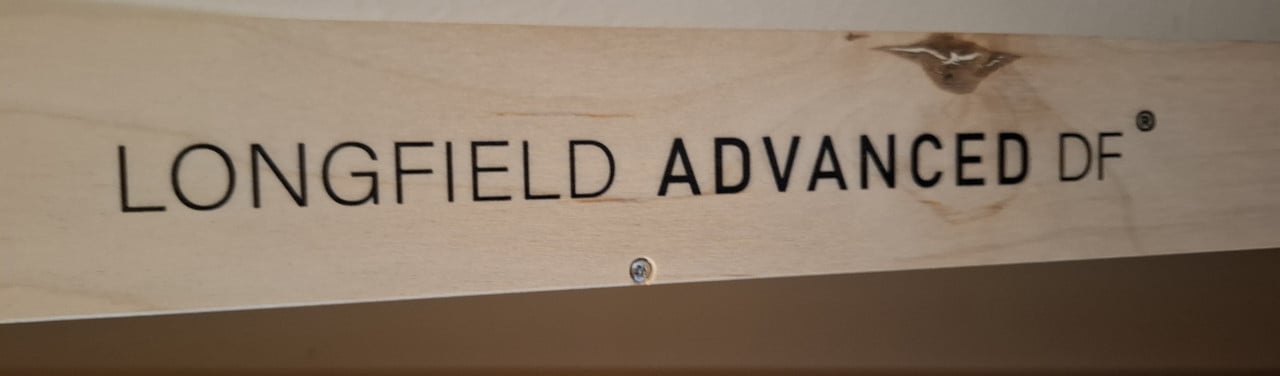 Longfield (Wedstrijd) Sjoelbak, 200cm x 41cm, incl. 30 sjoelstenen, z.g.a.n
