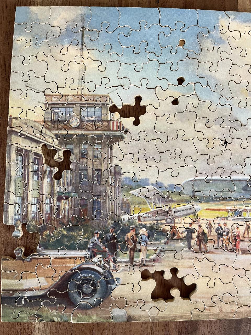 Dunlop vintage puzzel Croydon airport