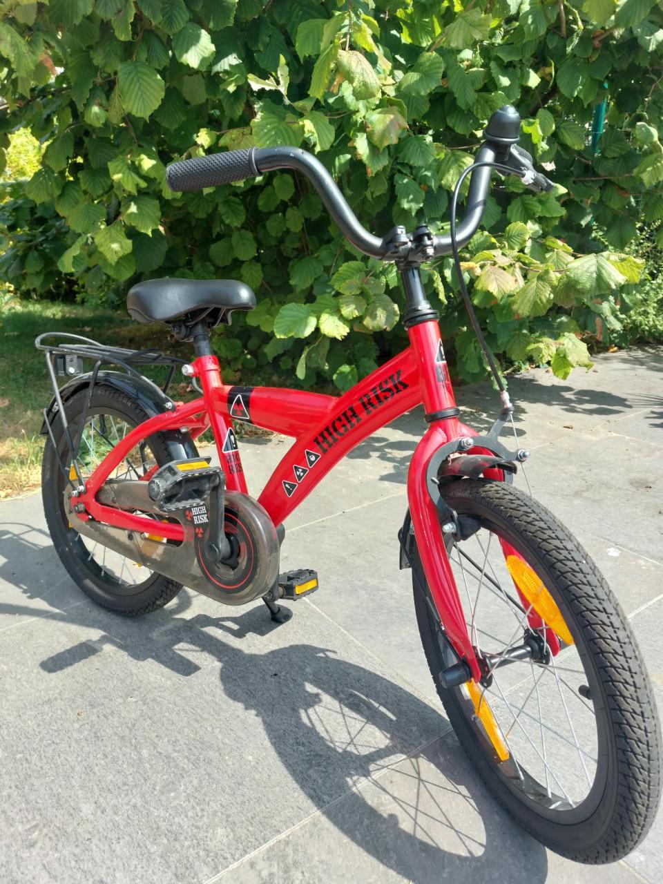 Kinderfiets jongens 16 inch High Risk Rood