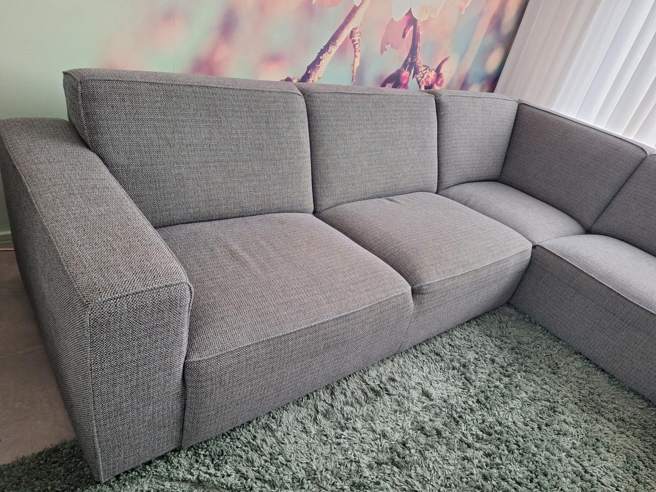 Hoekbank rechts grijs