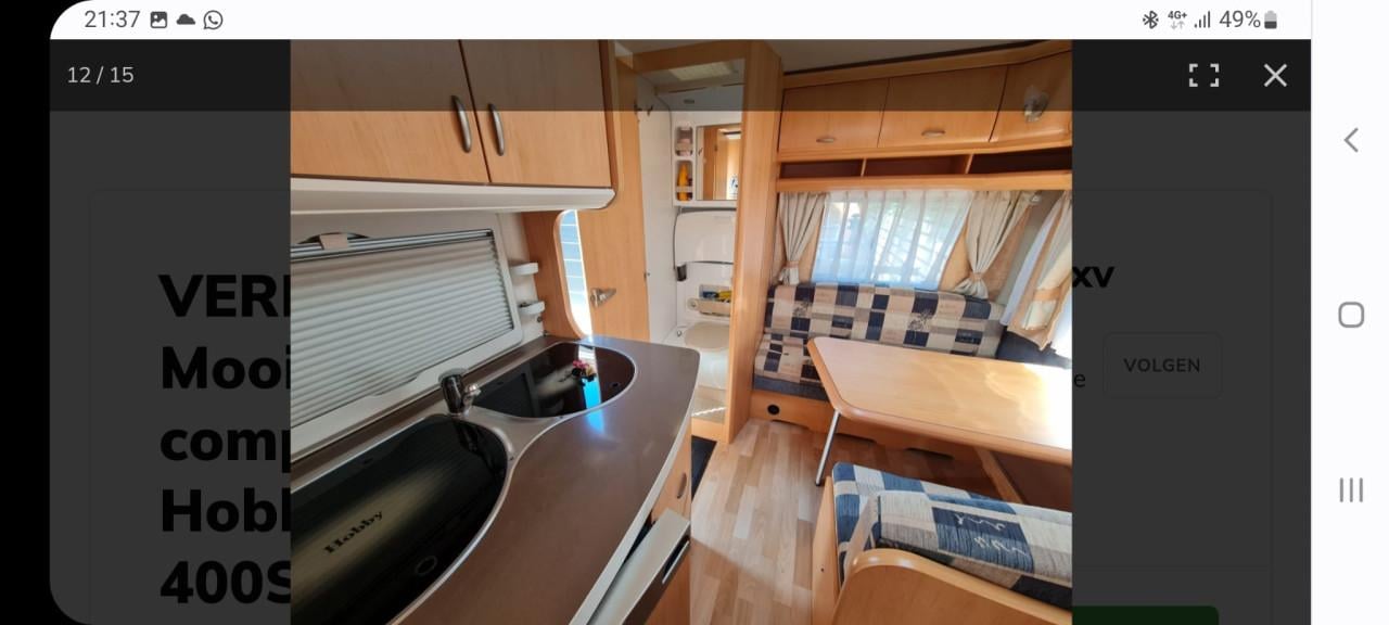 Prachtige caravan: Hobby 400SF de luxe